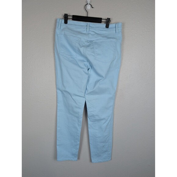 Talbots Slim Ankle Jeans Womens 8 Light Blue Stretch 5 Pocket Ankle Length Denim - Picture 2 of 7
